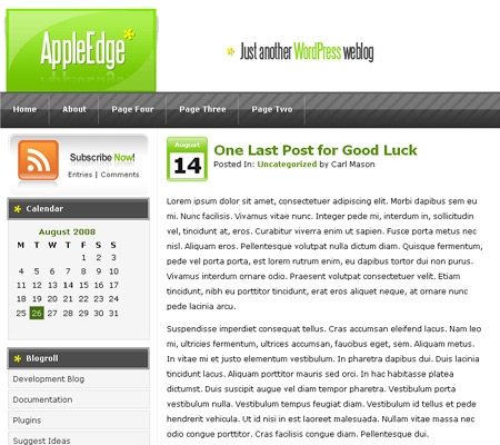 Template Image for AppleEdge - WordPress Theme