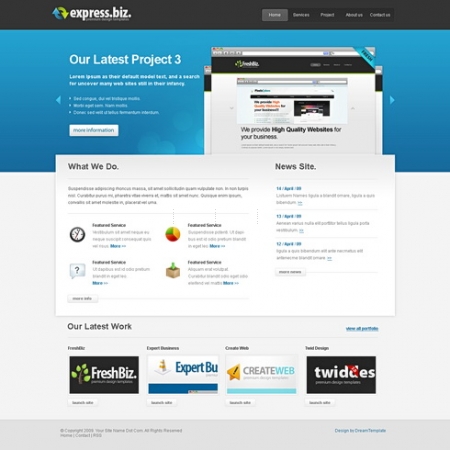 Template Image for Expressbiz - Website Template