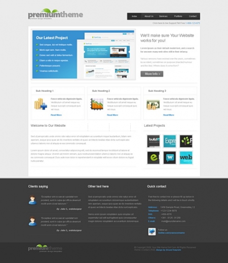 Template Image for PremiumTheme - HTML Template