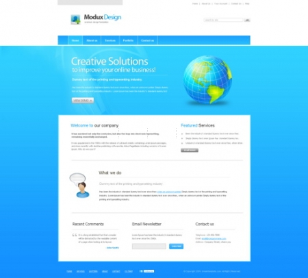 Template Image for ModuxDesign - Website Template